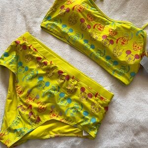 Disney Yellow Bikini Swim Set Vibrant Design